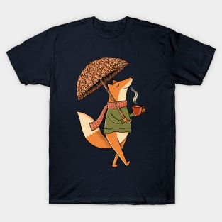 Cozy Fox and umbrella T-Shirt